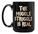 The Struggle Is Real - 15oz Deluxe Double-Sided Coffee Tea Mug
