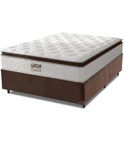 Cama Box King Colchão Molas Pocket Ensacadas Tower 193x203x72cm