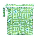 Bumkins Disney Baby Zippered Wet Bag, Monsters Inc. Green