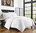 Zen Bamboo Ultra Soft 3-Piece Rayon Derived From Bamboo Duvet Cover Set - Hypoallergenic and Wrinkle Resistant - Full/Queen - White