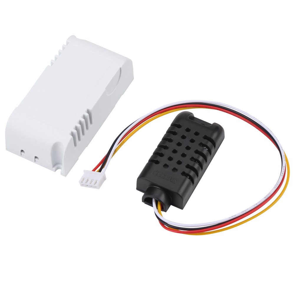 Walfront LED Temperature Humidity Sensor, AM2320 Digital Sensor, RS485 Modbus RTU, Freestanding, Real-Time Monitoring, High Accuracy, Weather Station, Industrial Applications, Remote Sensing