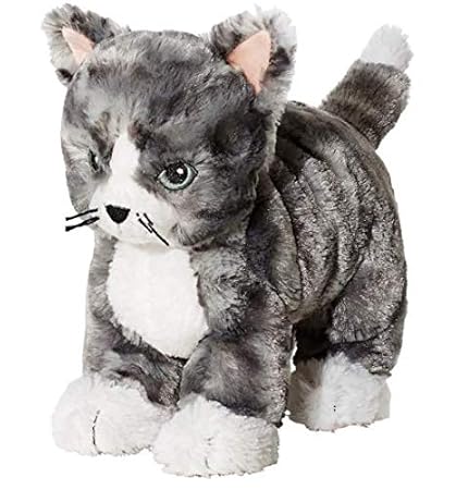 LILLEPLUTT Soft Toy Cat Grey, White