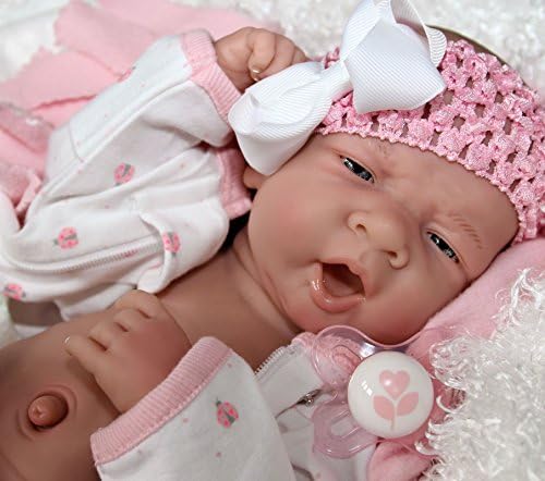 AWW! Sweet LV Baby Girl! Berenguer Lifelike Newborn Reborn Pacifier Doll +Extras