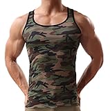 Ouye Men's Camouflage Tank Top Vest