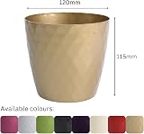 B2C Flowerpot Round Plastic Plant Pot Grey 12 cm 4 Colors 5 Sizes view 8