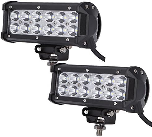 LED Light Bar 36W CREE LED Driving Lights work light 6.5 inches Waterproof LED spot lights White for SUV ATV Jeep Truck Off-Road 4WD Car Boat Ford (Pack of 2)