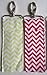 Chevron Lip Balm/Chapstick Holder with Clip - Pack of 6 Fun Colors