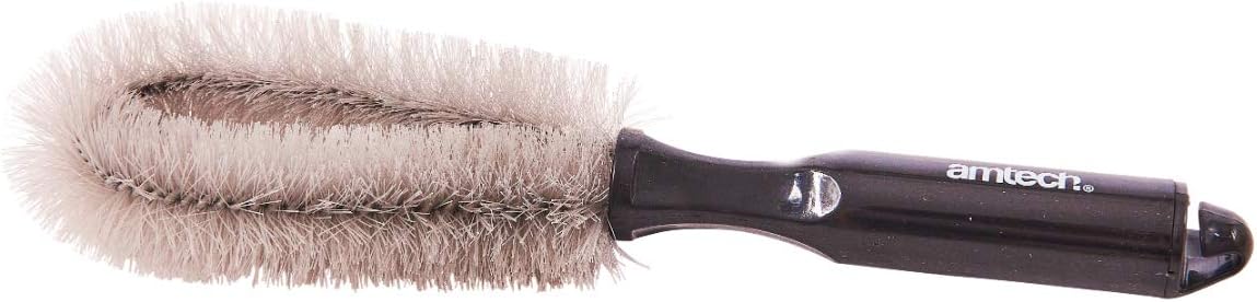 Amtech, Cleaning Brush for Alloy Wheels with Loop Design for Easy Access Between Spokes Home DIY, Lightweight, Easy to Use - Image 3