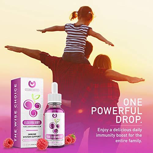 Pure Elderberry Syrup Liquid Extract by Purefinity for Kids & Adults