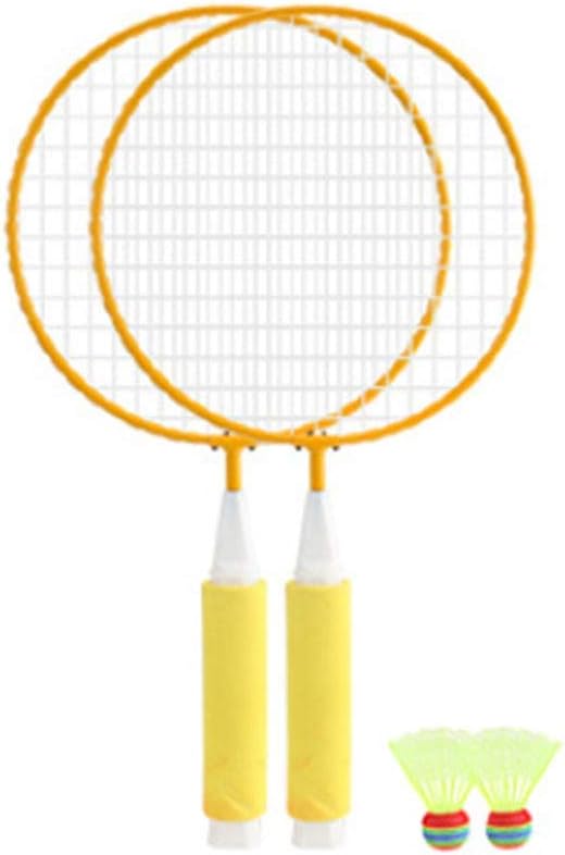 Famyfamy Racket Set with 2Pcs Badmintons Outdoor Sport Game Fitness Toy 1 Pair Kids Children Badminton