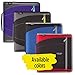 Five Star 2 Inch Zipper Binder, 3 Ring Binder, Removable File Folders, Durable, Red (73283)
