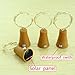 kingleder Set of 4 Warm White Solar Wine Bottle Cork Lights 10 LED Copper String Starry LED Lights for Bottle DIY, Party, Decor, Christmas, Halloween, Wedding, Accent Mood Lights(Bottle NOT Included)