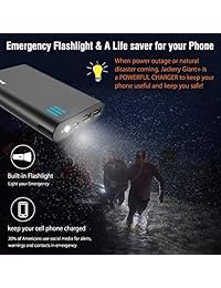 Jackery Giant+ - Cargador de batería portátil y batería externa (12000 mAh)