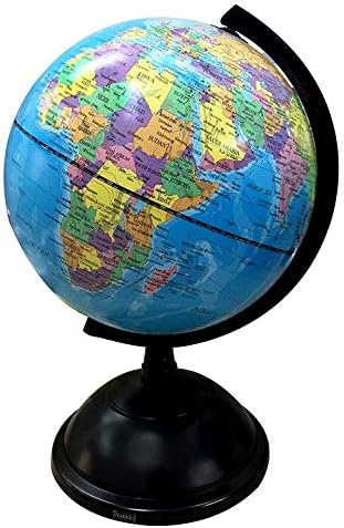 World Globe for Kids, 8 inch Globe of World Perfect Spinning Globe for Kids, Geography Students, Teachers and More, MUZIYl1