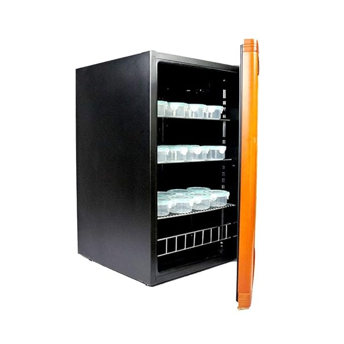 JJSFJH Enfriador de Vino con Puerta de Cristal, Rojo y Blanco ...