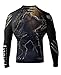 Raven Fightwear Men's BJJ Horror Werewolf Long Sleeve MMA Rash Guard