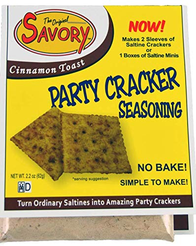 Savory Saltine Seasoning, 2.2 Ounce, Cinnamon Toast, 4 Pack
