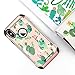 BENTOBEN iPhone Xs Case (2018), iPhone X Case, Shockproof Tropical Cactus Floral Design Phone Cases Hard PC Soft Bumper Protective Girls Women Cover for Apple iPhone Xs/X / 10, Cute Rose Gold/Green