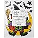 Gift Boutique Halloween Window Clings Decorations Decals 8 Pack Tombstone Haunted House Pumpkin Ghost Bats Skulls Cat Witch Owl Trick or Treat Kids Party Accessories