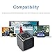 SELECTEC Bluetooth Speaker Portable Mini Wireless Stereo Lossless Hi-Fi Audio Vintage Cube Box Shape Boom music player for Apple iPad iPhone, Smartphones, Samsung Galaxy and More- Black