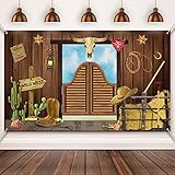 Western Party Decoration Supplies,Extra Large Fabric Yeehaw Western Scene Setters for Western Themed Decoration,Western Party Supplies Banner Cowboy Decoration Photo Booth Backdrop Background Banner