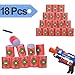 ELONGDI EVA Soft Bullet Target, [ Pack of 18 ] Dart Form Targets for Kids Toy Gun Shooting Games and Target Practice, Compatible with NERF N-Strike Elite Series Blasters and More Toy Guns Shooting