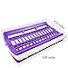 D&D Embroidery Floss Organizer, Plastic & Foam, Purple, 6.9 x 4.3 x 0.9 inches