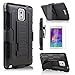Galaxy Note 3 Case, Note 3 Case, 2 Galaxy Note 3 Case, Starshop Full Protection Kickstand Case and Locking Belt Clip with Screen Protector Black
