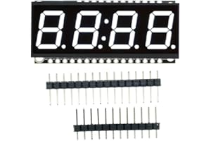DONGKER HT16K33 LED Display Digital Tube,0.56in 4-Digit 7-Segment Clock Double Displays Dots Module DC 3.3V-5V