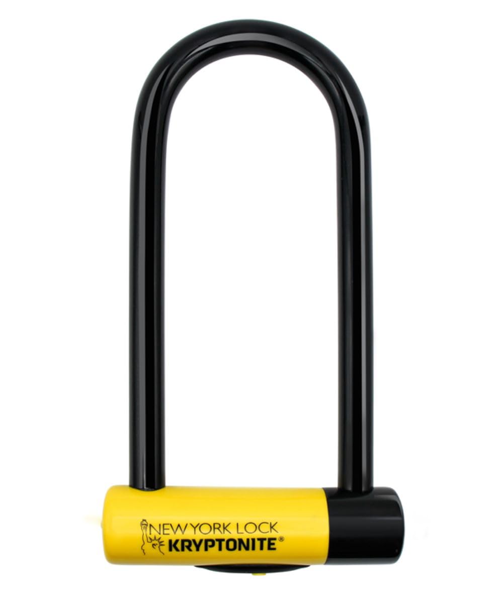Kryptonite 994589 New York Lock M18-WL U-Lock - Black/Yellow, One Size