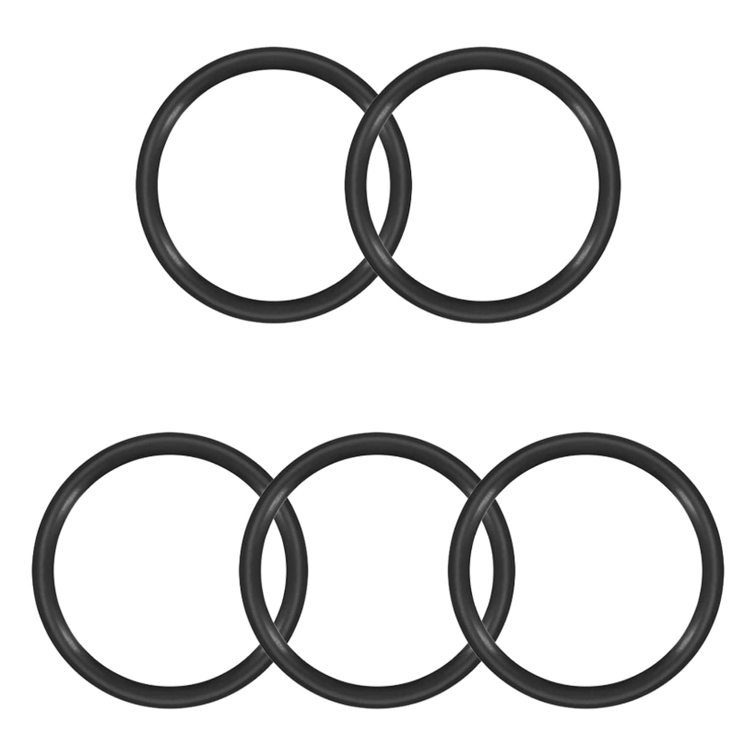 Othmro 5pcs O-Rings Seal Rubber Washer, 70mm OD 60mm ID 5mm Width, Nitrile Rubber Sealing Gasket Rings, Washers Seal & Auto Quick Repair — image 1