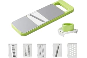 5 in 1 Kitchen Tool, Manual Vegetable Slicer Graters, Stainless Steel Cutter