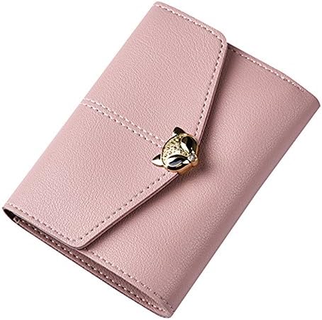 DAYSEVENTH Women Fashion Solid Hasp Fox Multi Card Position Coin Bag Wallet