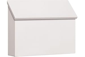 Salsbury Industries 4610WHT, White Traditional Mailbox, Standard, Horizontal Style