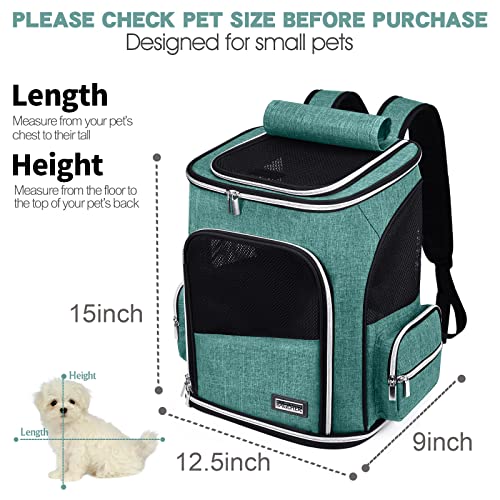 BAGLHER Dog Backpack Carrier, Foldable Cat Backpack Carrier for Small