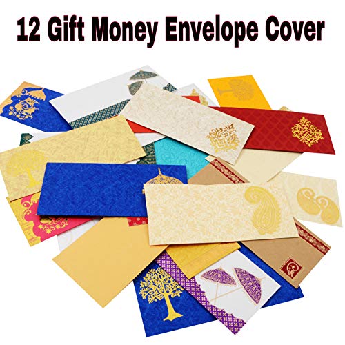 AMBA HANDICRAFT Gift envelopes/Money envelopes/Money Cover/shagun/Indian/Wedding Cover/Cash Gift/Diwali envelopes/Wedding Decorations/Wedding Cards/New Year envelopes. AHCV001