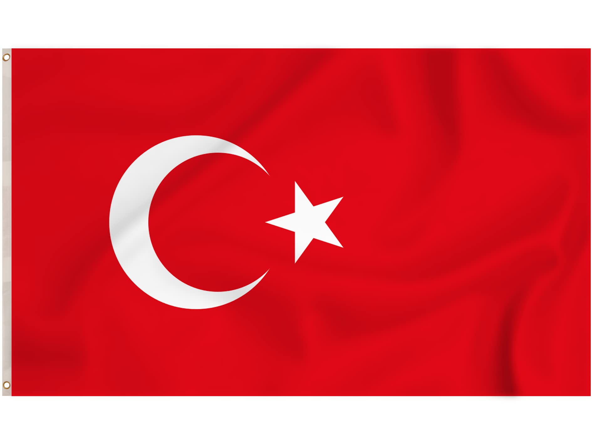 Storm&Lighthouse Turkey Flag Turkish Flag Türkei Flags 5ft x 3ft with Eyelets Turkey Victory Day Turkish Republic Day