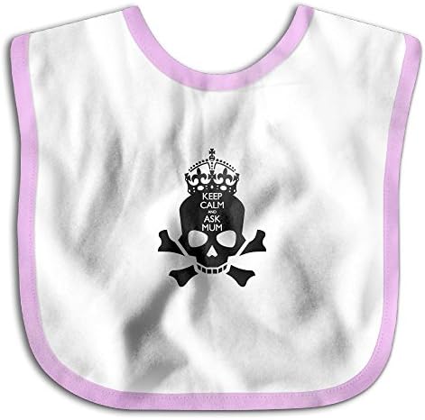 Lotsll Keep Calm Ask Mum Baby Bib Funny Soft Waterproof Bandana For Teething And Drooling Boys Girls