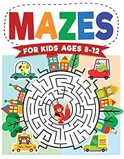 Mazes For Kids Ages 8-12: Maze Activity Book | 8-10, 9-12, 10-12 year olds | Workbook for Children with Games, Puzzles, and Problem-Solving (Maze Learning Activity Book for Kids)