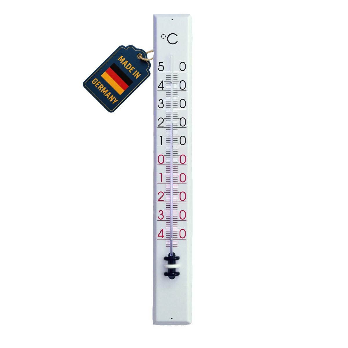 TFA Dostmann large indoor/outdoor thermometer, white, 20X4 cm (Pack of 3 )