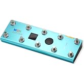 Paint Audio MIDI Captain Foot Controller Multi-Effects Keyboards Synthesizer USB-MIDI musical software Bias with Time Engine Function Support all PC/CC/Note commander 10 Foot Switches (Blue)