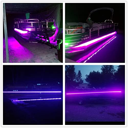 Vbakor 12V Marine Boat Ultra Violet UV Black Light LED Lights Strip