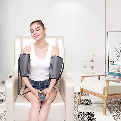 QUINEAR Leg Massager for Circulation Foot Calf Wraps Massage for Muscle Relaxation with Handheld Controller 2 Modes 3 Intensities - Thumbnail 7