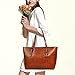 Tote Bag for Women, Vegan Leather Handbags with Large Capacity,Concise Shoulder Bag by YAAMUU (4.brown)
