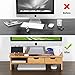 Tribesigns Monitor Stand Riser with Storage Organizer Drawers Bamboo, Natural Brown