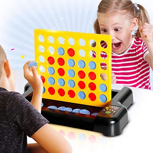 4 in A Row Connect Game, Link 4 to Score Electric Board Game Line Up 4 Classic Table Game