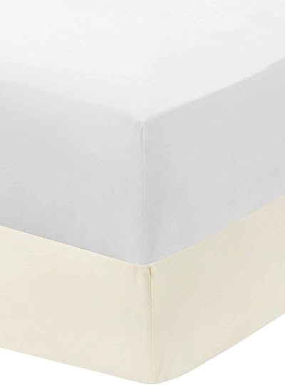 Dudu N Girlie Cot Bed Sheets 140x70 Fitted Jersey Cotton Pack 2 White Cream