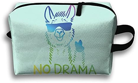 RPitaya No Drama Llama Printing Cosmetic Bag Toiletry Bag Handy Bag Travel Makeup Beauty Bag Storage Bags Organizer Pouch Bag For Home,Office,Travel
