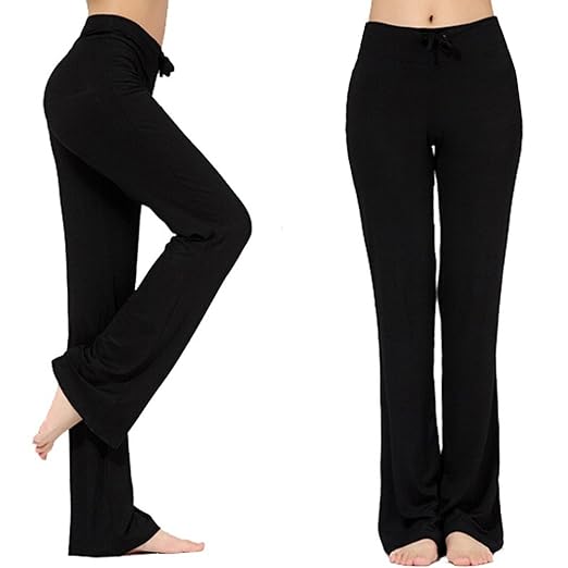 NB Jogginghose Damen Casual Straight-Bein-Hose mit Tunnelzug für Yoga und Jogger
