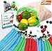 Reusable Produce Bags, 15PCS -12 Washable Mesh Bag, 2 Mini Bag, 1 Metal Straw, Toy Fruit Vegetable Produce Bags with Drawstrings for Home Shopping Grocery - 3 Various Sizes